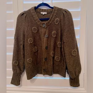 Madewell olive cardigan